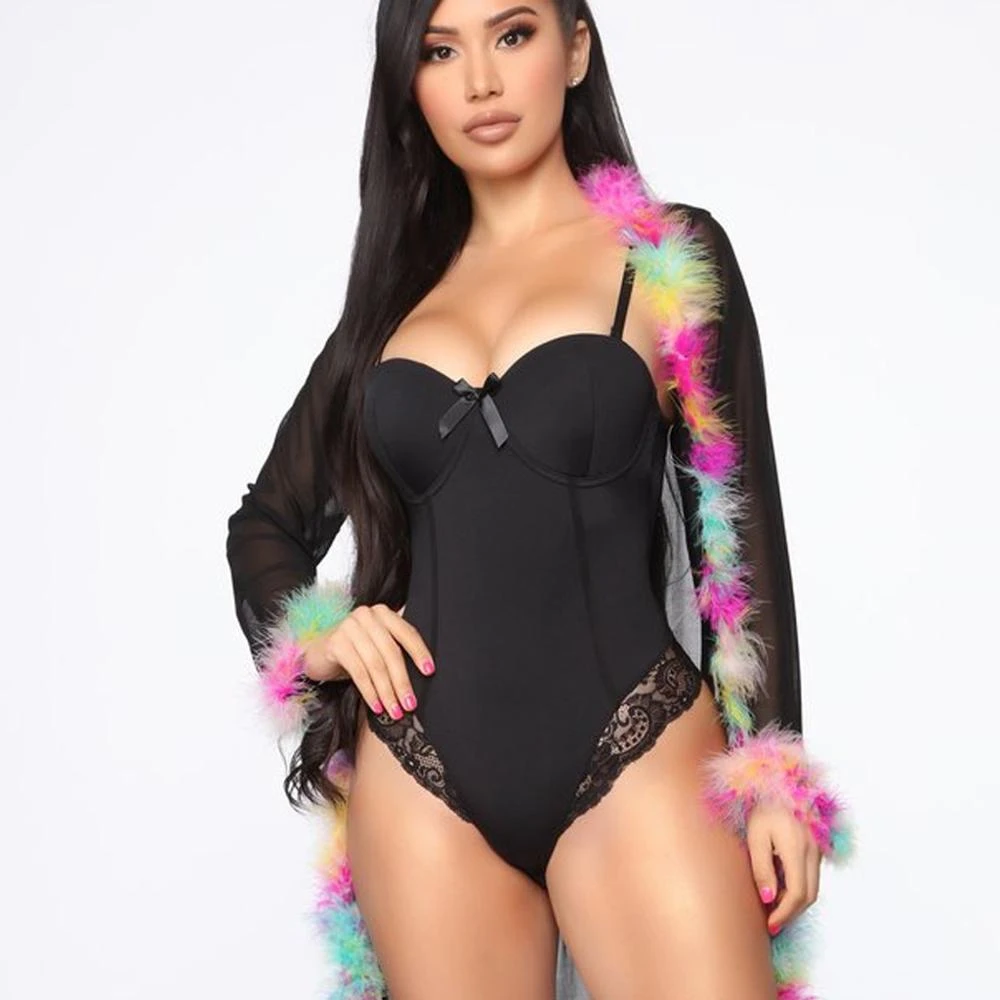 Padded cup lace bodysuit Clearance