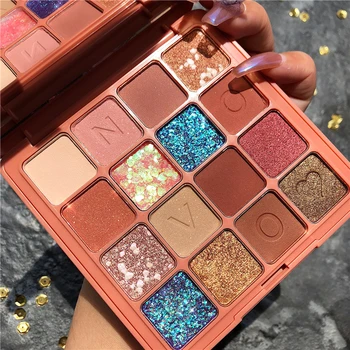 

New Glazed Perfect Mix Glitter Matte Eyeshadow Palette Long lasting Glitter Nude Pigment Eyeshadow Makeup Palette Cosmetics