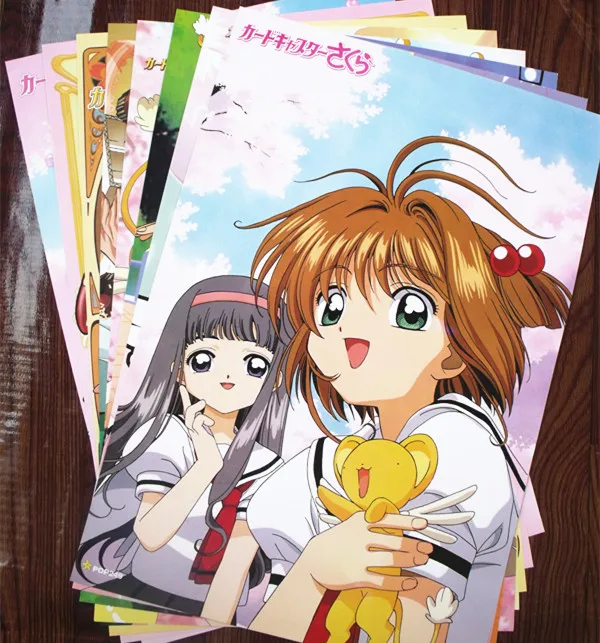 8 шт./компл. CARDCAPTOR SAKURA постер аниме CCS KINOMOTOSAKURA разные дизайны сексуальные постеры