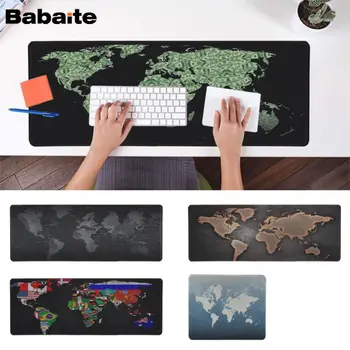 

Babaite Hot Sales 2018 Large Old World Map Locking Edge Rubber Mouse Durable Desktop Free Shipping Large Mouse Pad Keyboards Mat