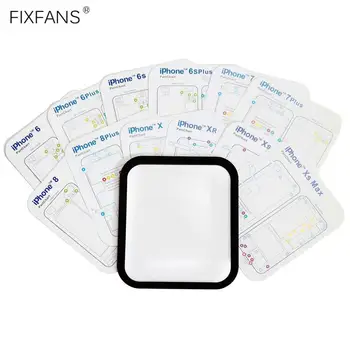

FIXFANS 12Pcs Phone Repair Screw Memory Chart Maps with Magnetic Screw Mat Pad for iPhone 6 7 8 Plus X XS Max XR Repair Tools