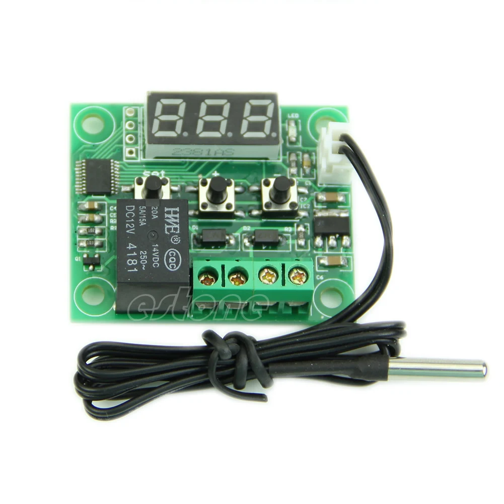 

New -50-110°C 12V Digital Heat Cool Temp Thermostat Temperature Control Switch