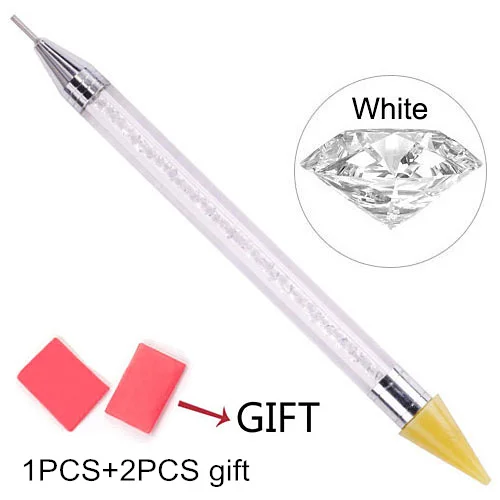 Crystal-1pcs Смешанные размеры коробка стекло круглый дизайн ногтей стразы не горячей фиксации клей для страз на ремесла аксессуары B3645 - Цвет: Crystal-1pcs
