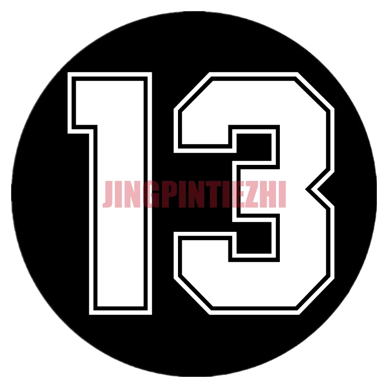 

Виниловые наклейки на машину мотоциклетная наклейка для автомобиля, окна, кузова, декоративный номер 13, индивидуальные автомобильные наклейки