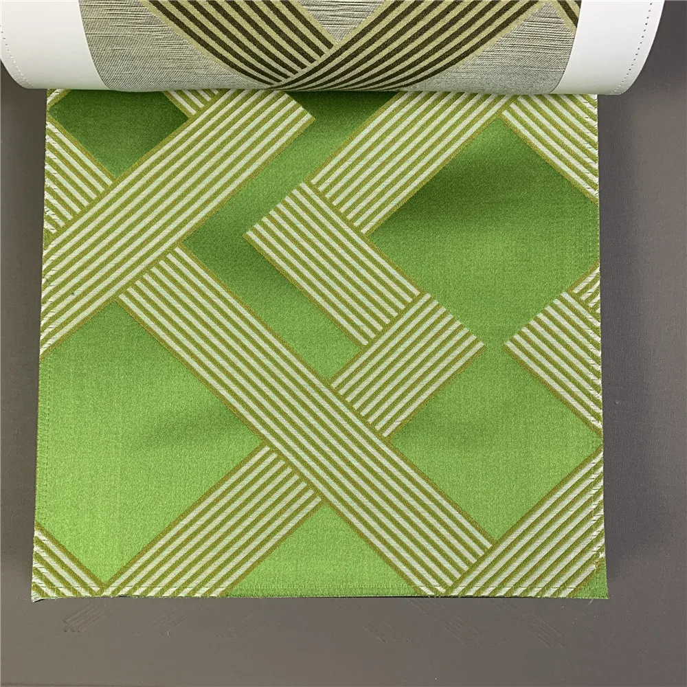 Light Green 12 цветов Роскошная жаккардовая плетеная Геометрическая современная ткань для одежды, дивана, занавеса, обивочная ткань 280 см ширина, Распродажа по метрам - Цвет: Light Green