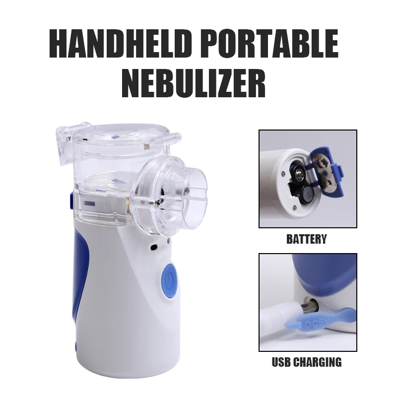 

Hot Sale Children Home Portable Mini Handheld Silent Atomizer Inhaler Respirator Atomizer Machine Health Care Humidifier Kit