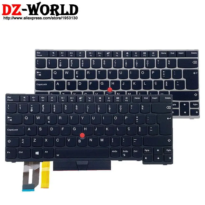 New Original PT Portuguese Backlit Keyboard for Lenovo Thinkpad E480 E490 T480S L480 T490 T495 L380 L390 Yoga L490 P43s Laptop | Компьютеры