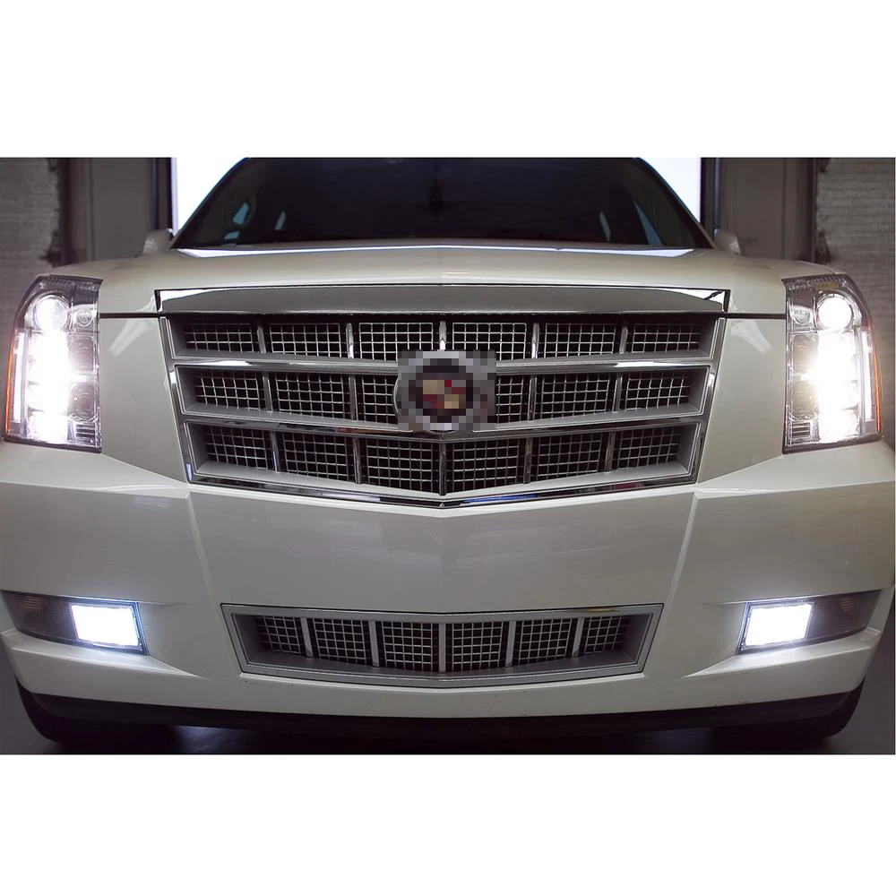 6pcs White LED Fog Driving DRL Light Bulbs Combo For Cadillac Escalade 2007