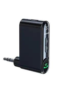 

Car Wireless Adapter Bluetooth 5.0 3.5MM Aux Interface Audio Receiver Hands-free Calling Supporting Adapter Built-in Mic