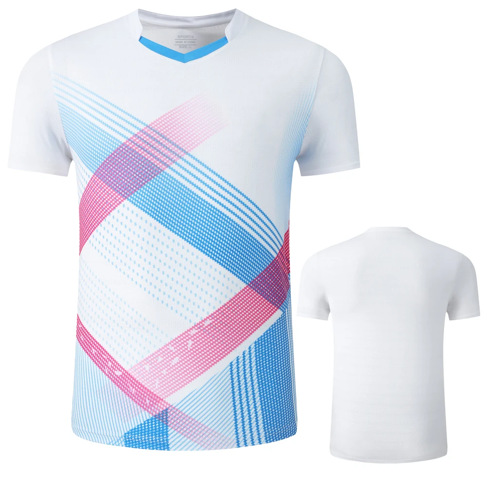 T-shirt de tennis de table pour hommes, femmes et enfants, maillots de ping-pong pour garçons et filles, maillots de gym pour le football