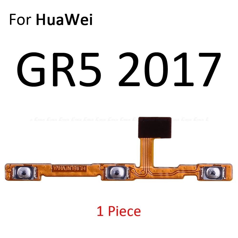 Кнопка включения и выключения питания гибкий кабель лента для HuaWei Y9 Y7 Y6 Pro Y5 Prime GR5 Бесшумная клавиша громкости - Цвет: For GR5 2017
