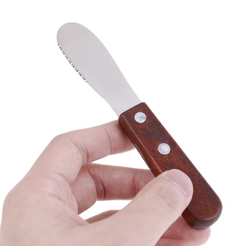 

1PC Breakfast Tool Stainless Steel Cheese Knives Cutlery Spatula Butter Knife Scraper Spreader Kitchen Accessory
