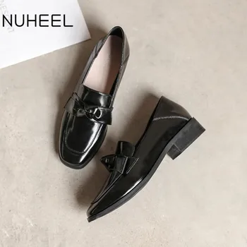 

NUHEEL women's shoes new Korean version of the British style hundred with skirt oversleeve casual retro shoes