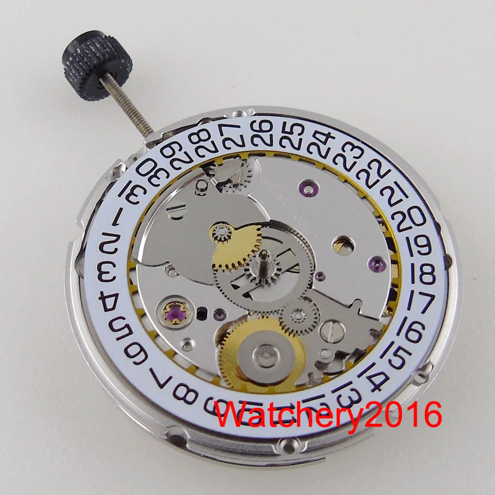 BLIGER Automatic Watch Movement Clone ETA2824 Frequencey White Date Wheel 25.6mm*4.6mm 25 Jewels PT5000 28800 | Наручные часы