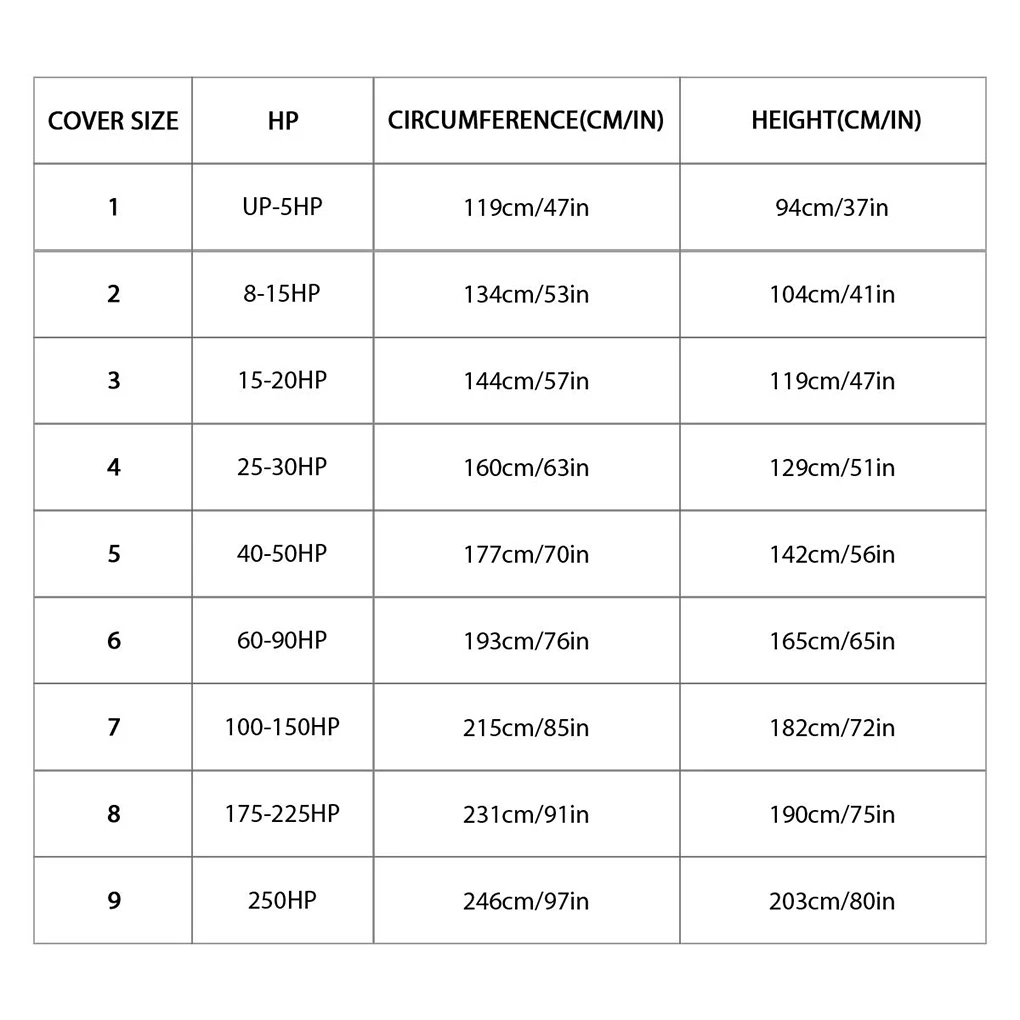 Подвесной мотор полное покрытие ПВХ покрытие Оксфорд водонепроницаемый двигатель для моторной лодки Крышка-6-15HP