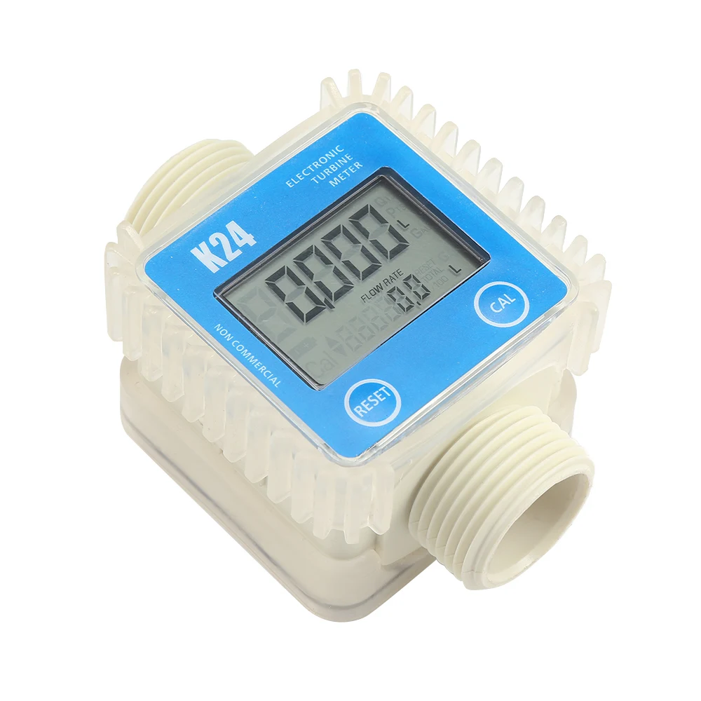 

K24 Digital LCD Water Flow Meter Diesel Fuel Flow Tester Flowmeter For Chemical Water Sea Flow Ultrasonic Flow Tool Accessory