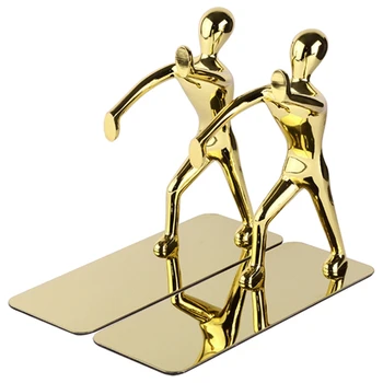 

Stainless Steel Zinc Alloy Human Shaped Bookend Bookshelf for School Office Stationery Gifts Supplies