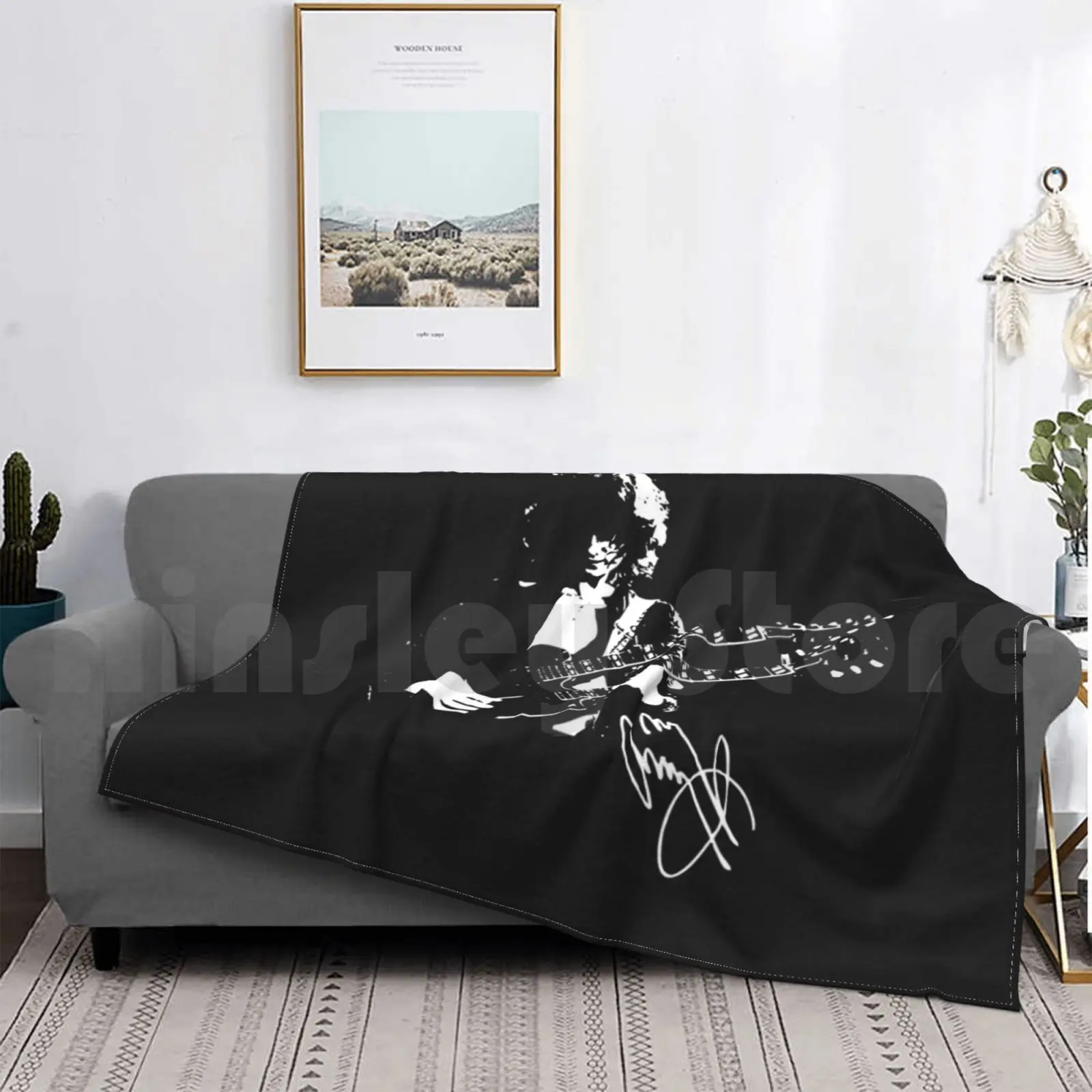 Jimmy Coperta Moda Pagina Personalizzata Guitar Hero Led Band Cool Hard Classic Madison Square Show Live Heavy Metal