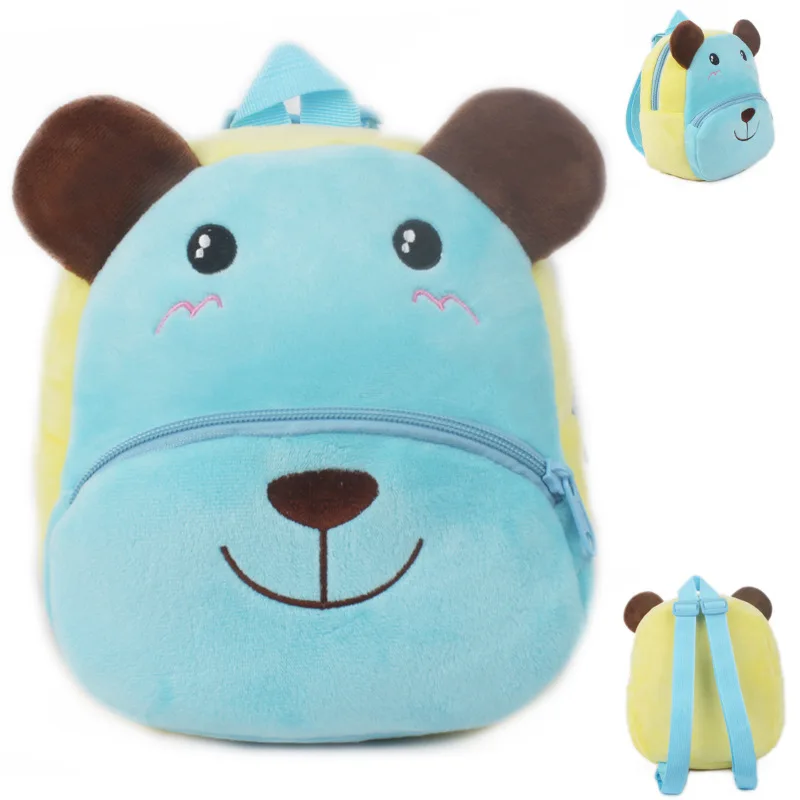 Cute Baby Child Plush Backpacks Small Bag Cute Soft Cartoon Animal School Bag 1-2.5 Years