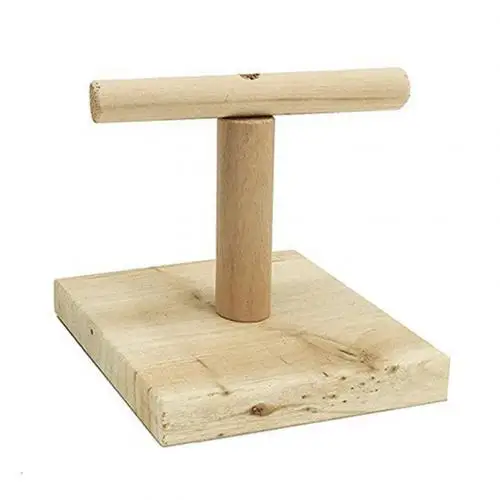 Square Pet Bird Parrot деревянная подставка окунь игровая площадка платформа жевательные для клетки игральные игрушки - Цвет: Square
