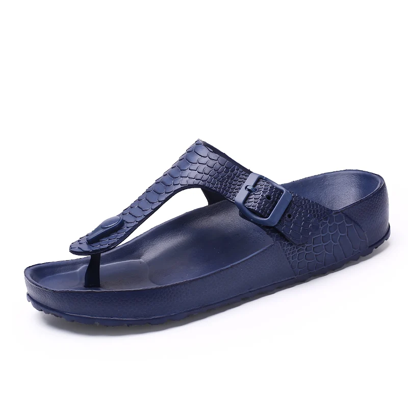 Male Sandals Footwear Flip-Flops Soft-Slippers Flat-Shoes Women Plus-Size Man EVA Light