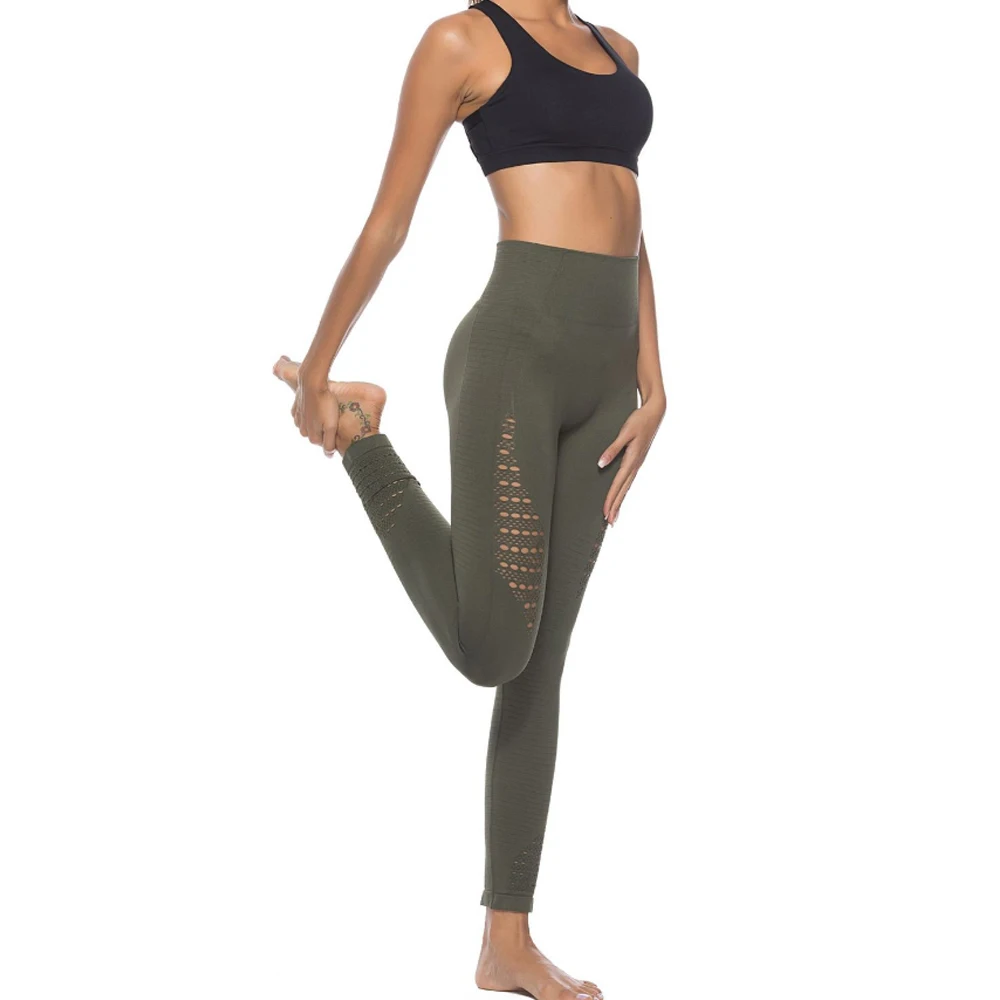 SFIT бесшовные леггинсы женские сексуальные штаны для йоги спортивные Леггинсы с пуш-ап высокой талией штаны для бега открытые эластичные леггинсы для фитнеса