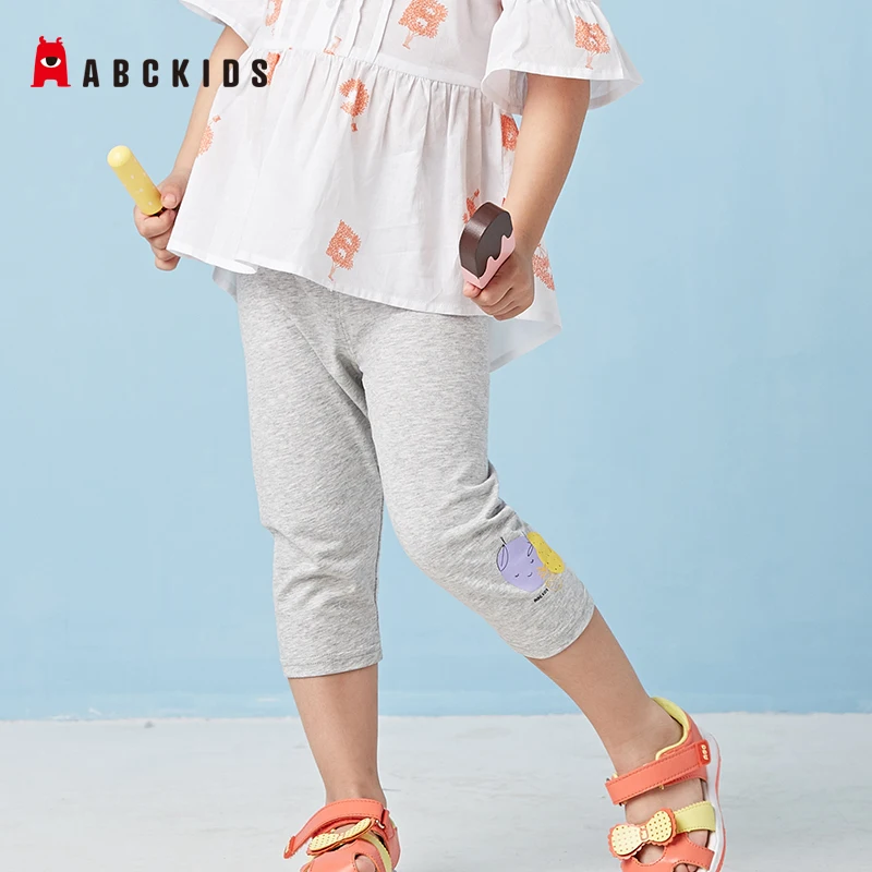 

ABCkids Summer Leggings Girls Skirt Legging Baby Girl Clothes Soft Thin Legging Kids Trouser Lace Girls Blud Silk Pants Child