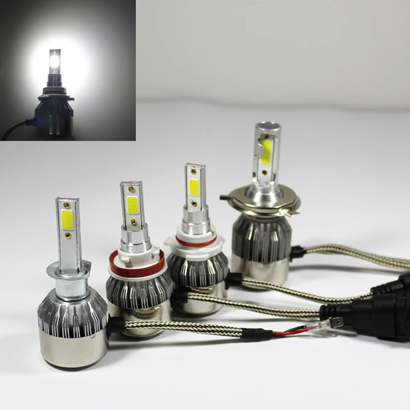 

LED Cars Lamp H 1 3 4 7 9 11 9005 9006 COB 36W Headlight Bulbs 6000K Waterproof 12V 24V Cars Styling Bulb Auto Headlights