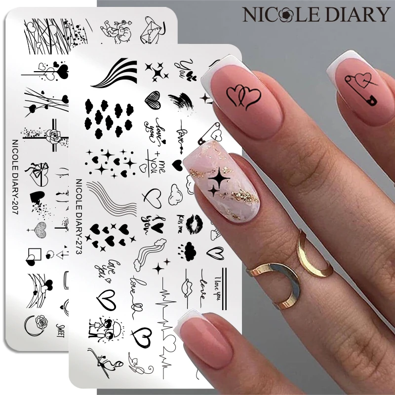 Nicole Diary ネイル ハート スター マニキュア アート バレンタインデーのプリント用のスタンプテンプレート ネイルアートテンプレート Aliexpress Nicole Diary ネイル ハート スター マニキュア アート バレンタインデーのプリント用のスタンプテンプレート ネイルアートテンプレート Aliexpress
