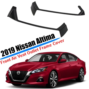 

Car Styling Fit for 2019 2020 Nissan Altima Front Side Air Conditioner Vent Outlet Trim Cover ABS Carbon Fiber Accessories