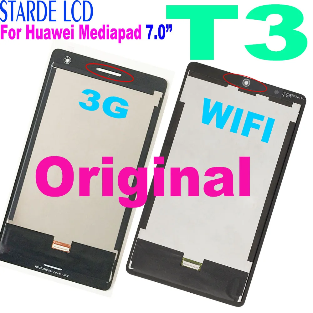 Оригинальный ЖК-дисплей 7 0 дюйма для Huawei Mediapad T3 3g или wifi BG2-W09 BG2-U01 BG2-U03 сенсорный