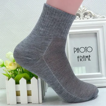 

10Pairs Breathable Men's Socks Short Ankle Summer Elastic Men Solid Mesh High Quality Male Cotton Socks Hot Sale