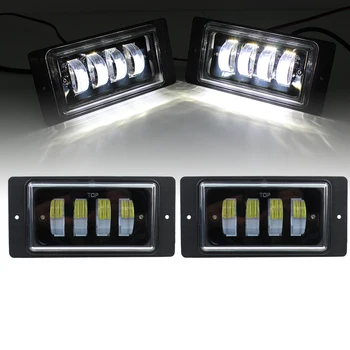 

2 pcs LED Fog Lamp for lada 2110 -2117 car front 40W Led Light Diecast Aluminum Housing PC Lens plug and play