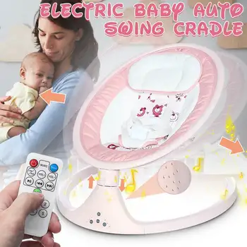 

Safety Baby Rocking Chair 0-3 baby Electric Cradle Rocking Chair Soothing The Baby's Artifact Sleeps Newborn Sleeping