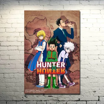 

Hunter x Hunter AnimePoster Print on canvas Wall Art Pictures For Living Room Decor Killua GON