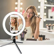 Anello di Luce LED 10 Pollici Dimmerabile Selfie Della Lampada con il Treppiedi Fotografia Macchina Fotografica Del Telefono Luce per il Trucco Video Dal Vivo