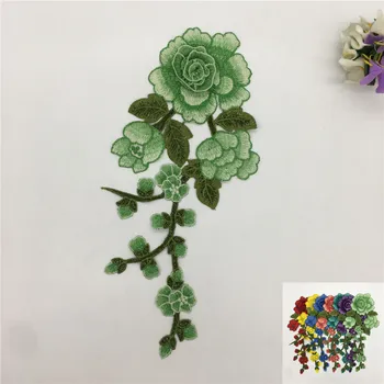 

Multiple colour Polyester Lace fabric 3D flower Embroidery Laces collar DIY Application Sewing Craft material Dress Accessories