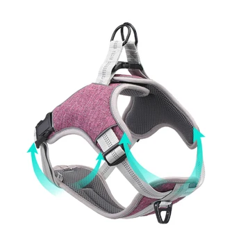 

Dog Harness Breathable Reflective Safety Pet Dogs Harness Leash for Dogs Cat Puppy Vest Chest Strap Pug Outdoor Walking Dog