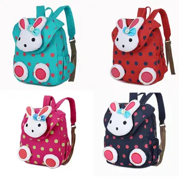 

Cartoon Rabbit Shoulder Bag Kindergarten Schoolbag Backpack for Toddler Kids 63HC