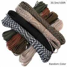 1 шт 30,5 М прочный безопасный Паракорд веревка шнурок зонтик веревка парашют веревка для выживания на открытом воздухе(случайный цвет