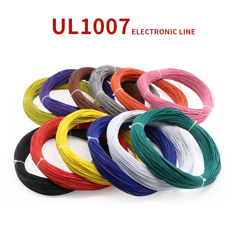 Ul1007 28awg PVC Câble D/'Alimentation Ligne électrique Lampes direction Montage Tuyau au Mètre