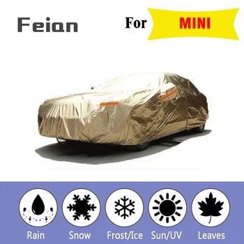 

Aluminium Waterproof car covers sun UV protection dust Rain car cover full auto suv Hatchback Sedan protective for MINI