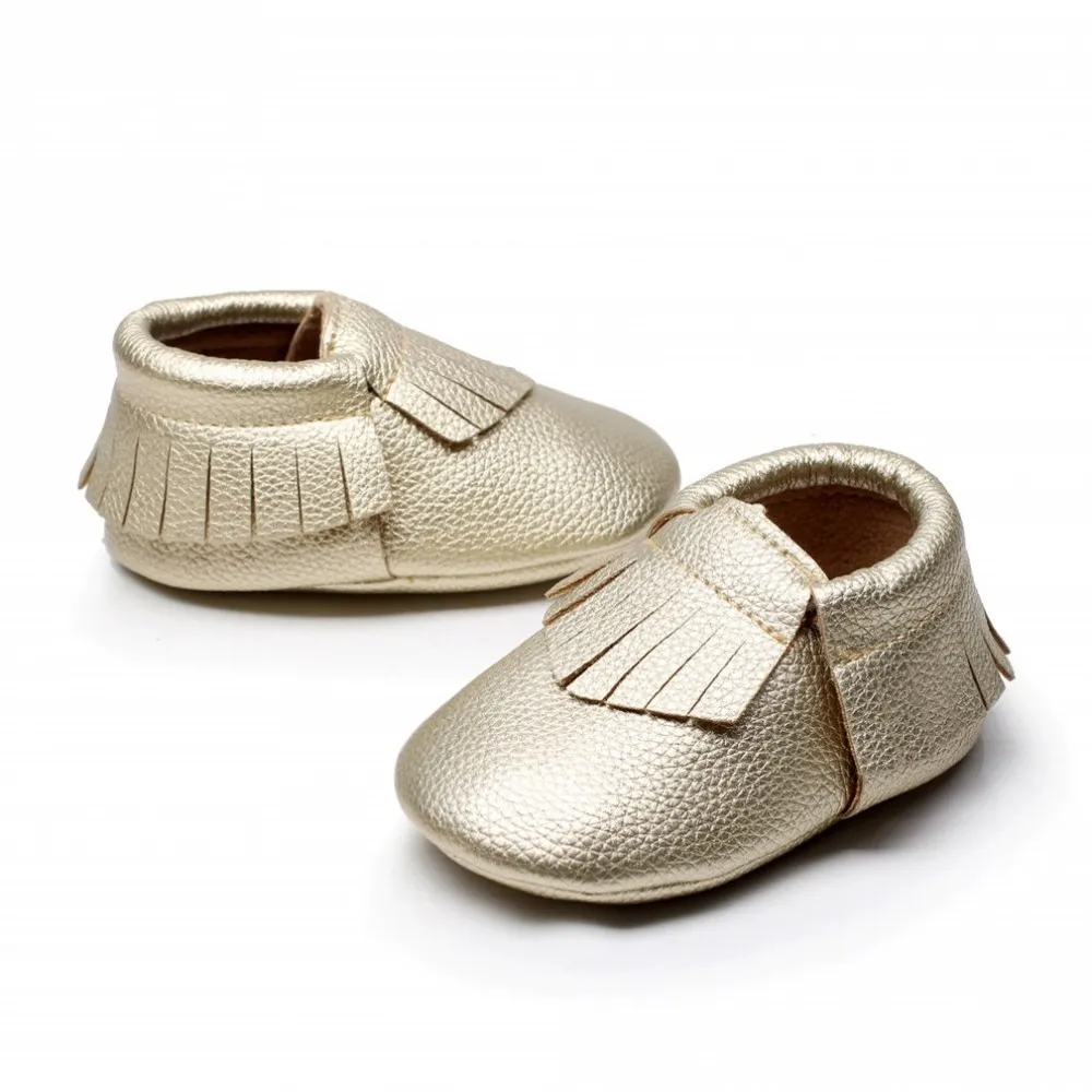 Toddler Baby Shoes Moccasins Fringe Soft Leather Unisex Infant Shoes Slip-on Slippers