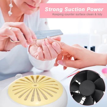 

Electric Nail Dust Collector for Manicure Powerful Nail Machine Vacuum Cleaner with Detachable Nail Filter Nail Art Equipment