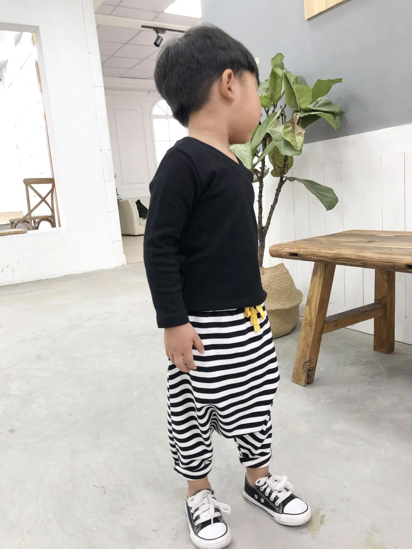 328 Spring And Summer-Infants Child Stripes Harem Pants Men And Women Child Baby Versatile Casual Big Pp Pants CHILDREN'S Pants