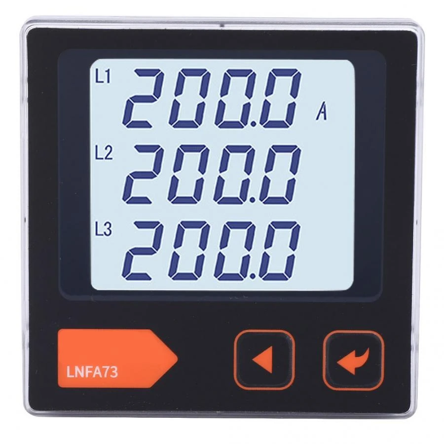 Digital Three Phase Frequency Power Energy Meter Intelligent Programmable Ammeter For Electrician For Industry Digital Three Phase Frequency Power Energy Meter Intelligent Programmable Ammeter For Electrician For Industry
