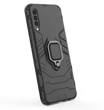 

50pcs/lot With Ring Stand 2 in 1 Hard Armor Case Plastic + TPU Cove For Samsung A50S A30S A20S A10S M30S A70S A90 5G A71 A51