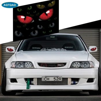 

1Pcs Creative Cat Eyes Self-Adhesive Sticker Car Decor Decal Stereo Reflective Cat Eyes Car Auto Decor