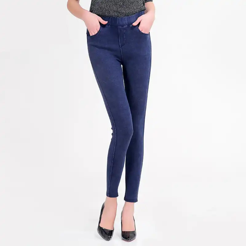 women's plus size denim jeggings
