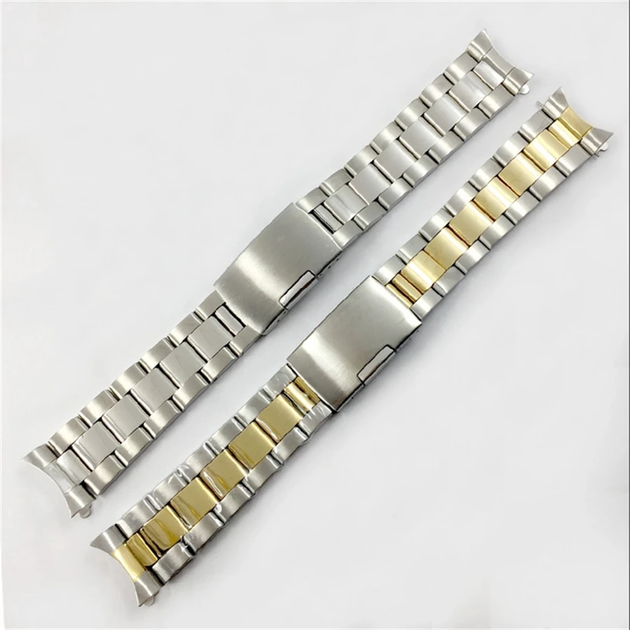 16mm 18mm 20mm 21mm 22mm 24mm 26mm Curved End Stainless Steel Watch Band Strap For Casio